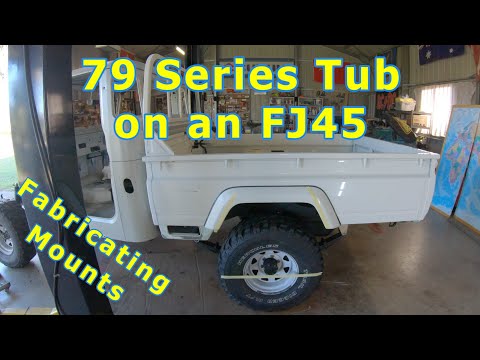 FJ45 Landcruiser Restoration | 79 Tub onto a 40 Series Landcruiser | Fabricating Mounts | Episode 19