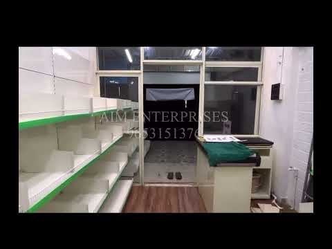 Mild steel medical display rack