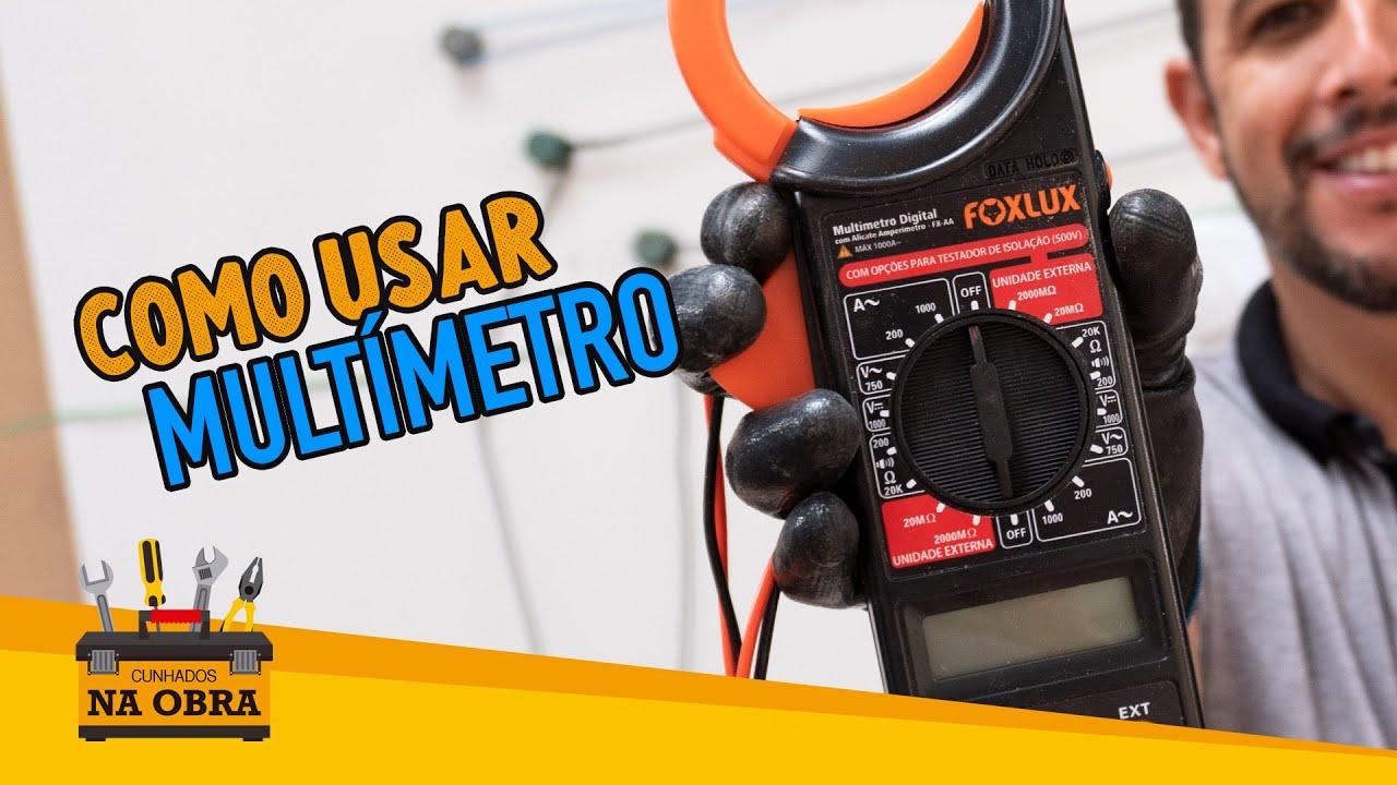 Como Usar Multimetro (Alicate Amperimetro) Passo a Passo