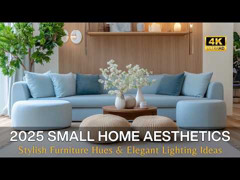 2025 Small Home Aesthetics: Stylish Compact Living with Elegant Lighting & Trendy Furniture Hues