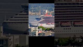 Virgin Voyages BRILLIANT LADY takes over Vancouver Harbour May 11, 2026 Cruise Ships