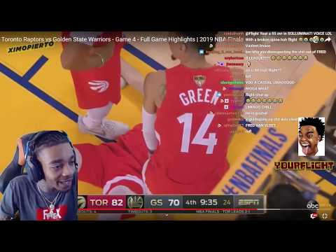 FlightReacts Extremely Rages After Raptors Beat Warriors In Game 4 2019 NBA FINALS