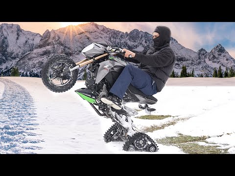 Can I Put Snow Tracks On A Motorcycle?