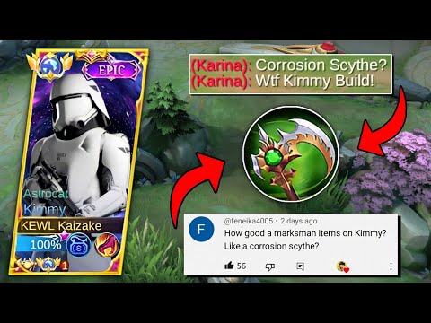KIMMY NEW CORROSION SCYTHE BUILD IS DEADLY!!💀 (ENEMY SHOCKED!😱) | MLBB