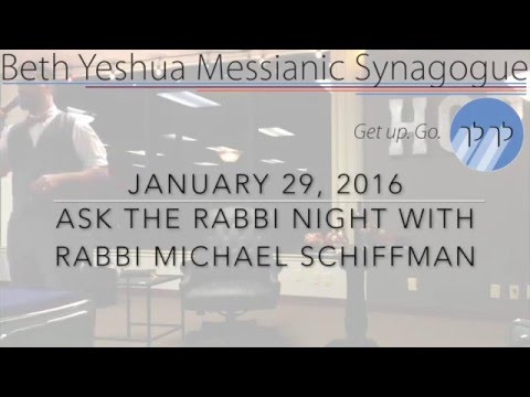 Ask The Rabbi Night - January 29, 2016 - Rabbi Michael Schiffman, Ph.D.