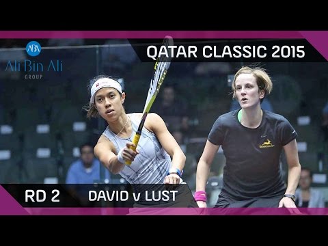 Squash: Qatar Classic 2015 - Women's Rd 2 Highlights: David v Lust