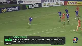 Na raça, Santa Catarina supera o Marcílio Dias fora de casa no Estadual