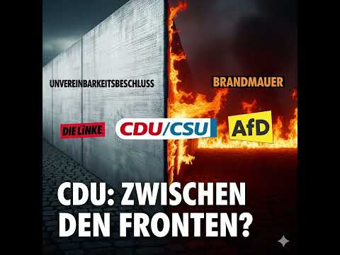 Brandmauer und die Flanke: Eine Analyse des strategischen Dilemmas der CDU/CSU im Umgang mit der AfD