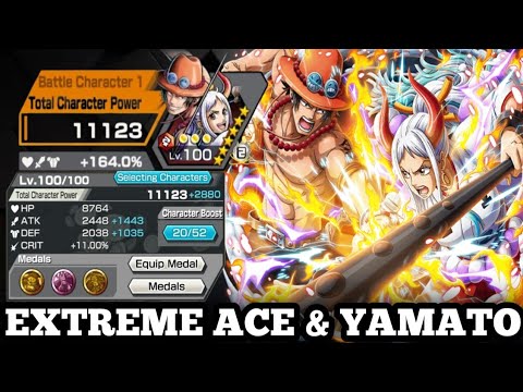 EXTREME ACE & YAMATO GAMEPLAY | ONE PIECE BOUNTY RUSH | OPBR