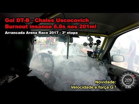 Gol DT-B - Burnout Insano e 201m em 6.8s!