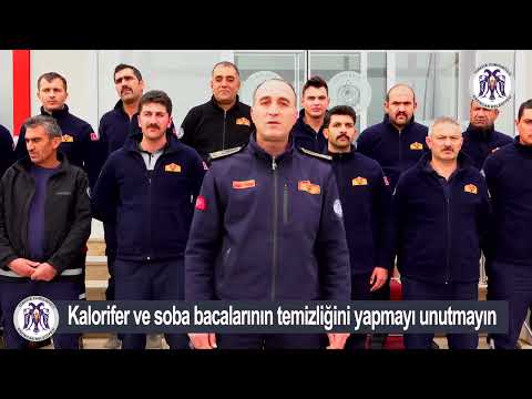 Erzincan Belediyesi İtfaiye Müdürlüğünden baca temizliği uyarısı.  08.12.2023