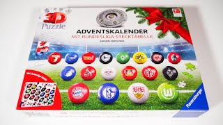 Ravensburger 3D Puzzle Bundesliga Adventskalender 2020 Unboxing