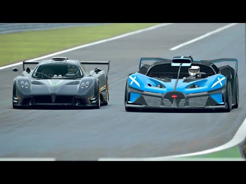 Bugatti Bolide vs Pagani Zonda R at Monza GP