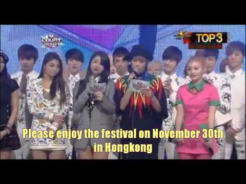 [1234SUBS] 121115 Lee Hi M Countdown First Place Awards Speech ENGSUB