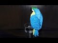 Модульное оригами сине-желтый попугай ара (видео схема сборки) 