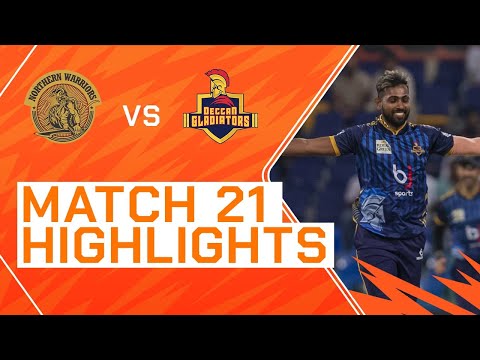 2023 Abu Dhabi T10, Match 21 Highlights: Northern Warriors vs Deccan Gladiators | Season 7