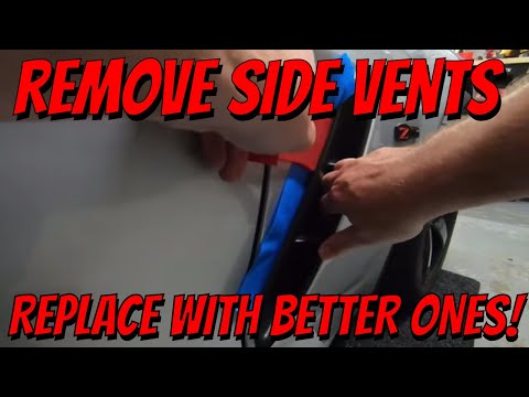 How to remove C6 Corvette Z06 side vents & replace with something BETTER!