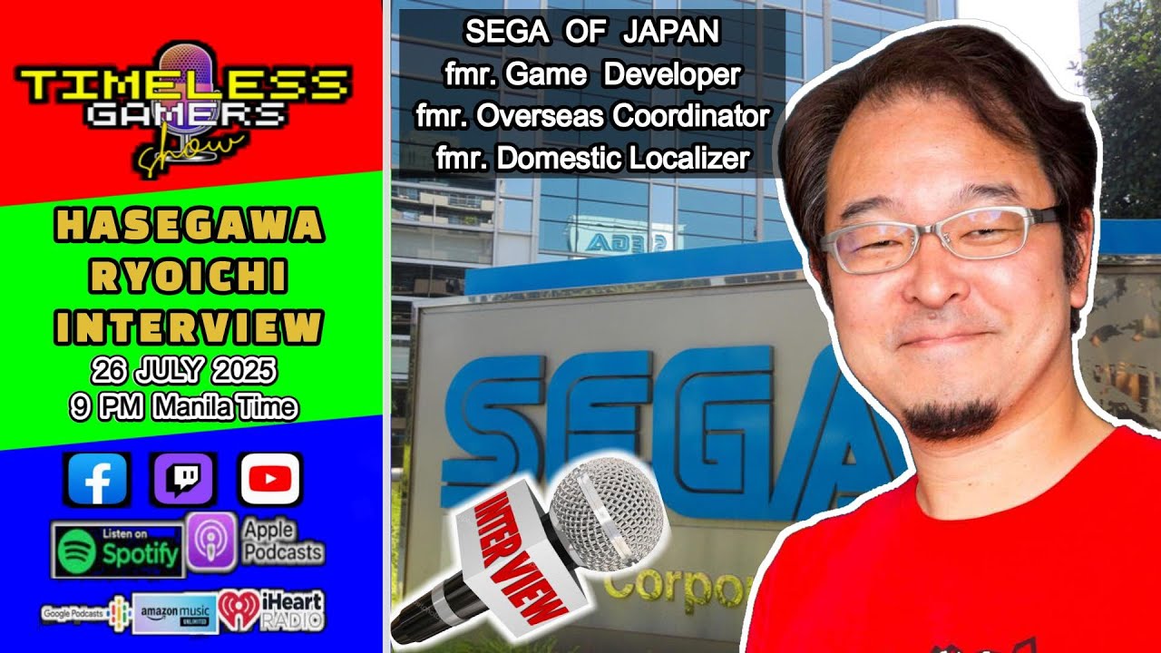 HASEGAWA RYOICHI INTERVIEW - Timeless Gamers Show episode 146 - YouTube