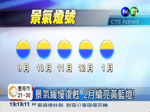 景氣緩慢復甦 2月續亮黃藍燈!