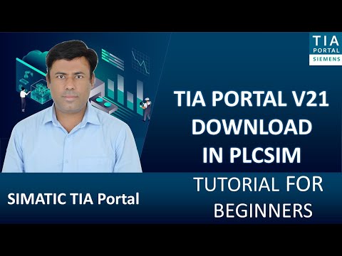 Siemens TIA Portal V21 | How to Download Program in PLCSIM (S7-1200 / S7-1500 Simulation)