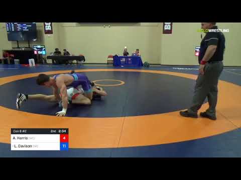 2018 Marine Corps US Open/UWW Junior Freestyle 92 Con 8 #2 - Austin Harris (CWC-TMWC) Vs. Lucas Da