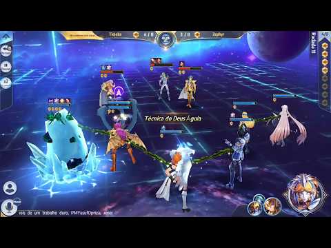 Saint seiya awakening - Enfrentei o ex top 1 dos duelos galácticos novamente será que VENCI?