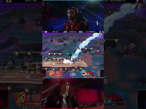 GLUTONNY'S WARIO ALWAYS CLUTCHES OUT!!! #smashultimate #shorts #gaming