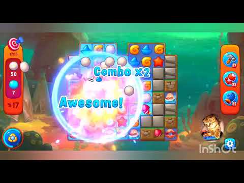 Fishdom,1285 level,no Booster-1285 уровень,без бустеров.