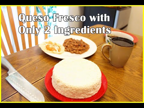 HOMEMADE CHEESE RECIPE (Queso fresco with only 2 Ingredients) #only2ingredients #delranchorecipes