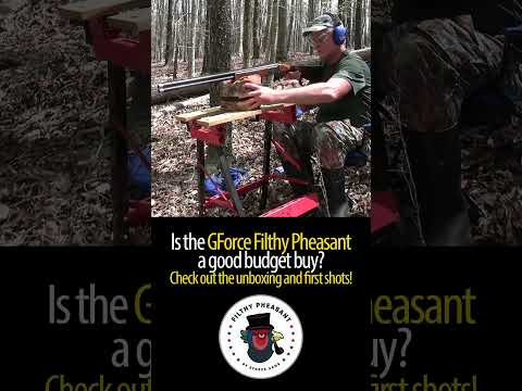 How good is the GForce Filthy Pheasant 20 Gauge shotgun? Check out the unboxing and first shots!