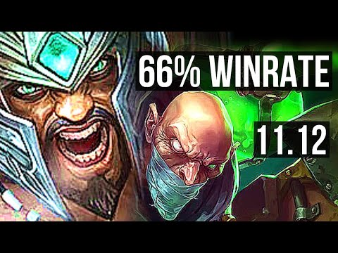 TRYNDAMERE vs SINGED (TOP) | 5/0/2, 66% winrate | BR Grandmaster | v11.12