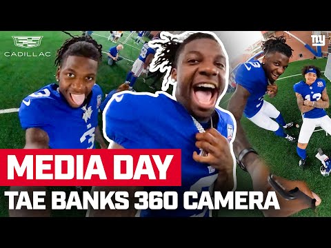 Deonte Banks Takes Over 360 Camera at Media Day 🤣 | New York Giants