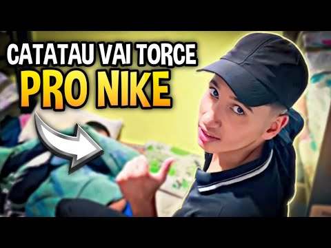CATATAU VEIO NA CASA ATLETA E VAI TORCER PARA O NIKE NO DESAFIO DA CHUTEIRA