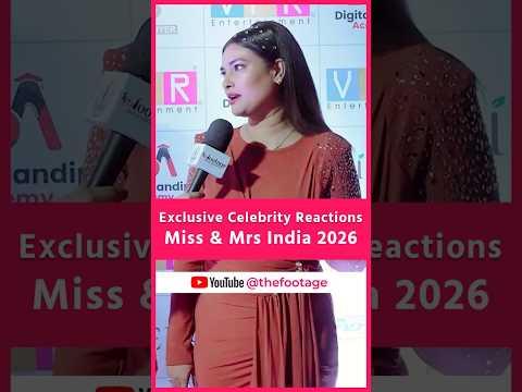 Celebrities Speak at Miss & Mrs India 2026 👑 | Exclusive Reactions #shorts