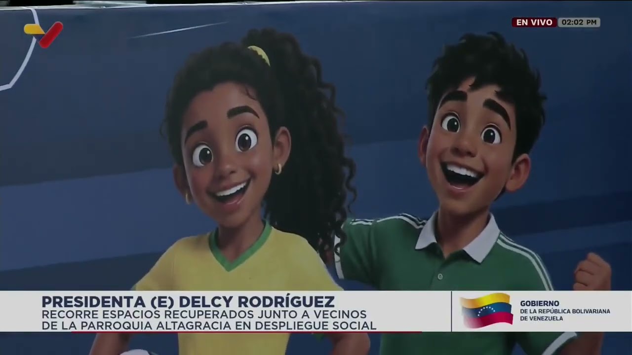 Delcy Rodríguez recorre espacios recuperados en parroquia Altagracia, 14 junio 2026