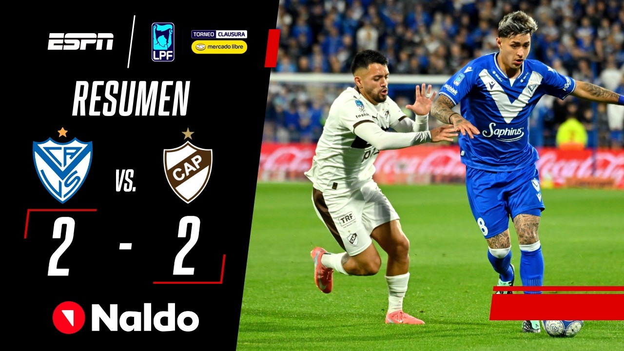 ZAPIOLA LE AMARGÓ LA FIESTA AL FORTÍN Y EL CALAMAR RESCATÓ UN PUNTO | Vélez 2-2 Platense | RESUMEN