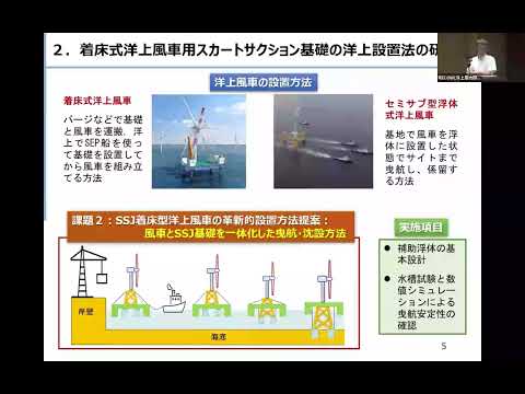 建築学科 2025年度洋上風力産学官連携コンソーシアム総会　RECOW各研究部門の活動紹介　次世代洋上風力発電研究部門