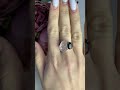 Серебряное кольцо с розовым кварцем 8.5ct, ониксом