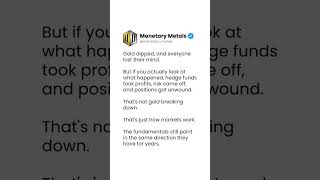 What Actually Caused Gold’s Dip