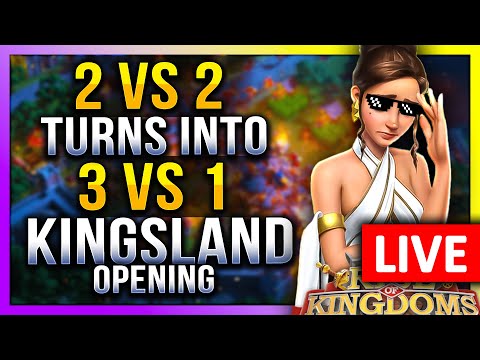 2vs2 turns into 3vs1: Kingsland Opening 😳 LIVE! 🔴 #C11265 - Rise of Kingdoms ROK
