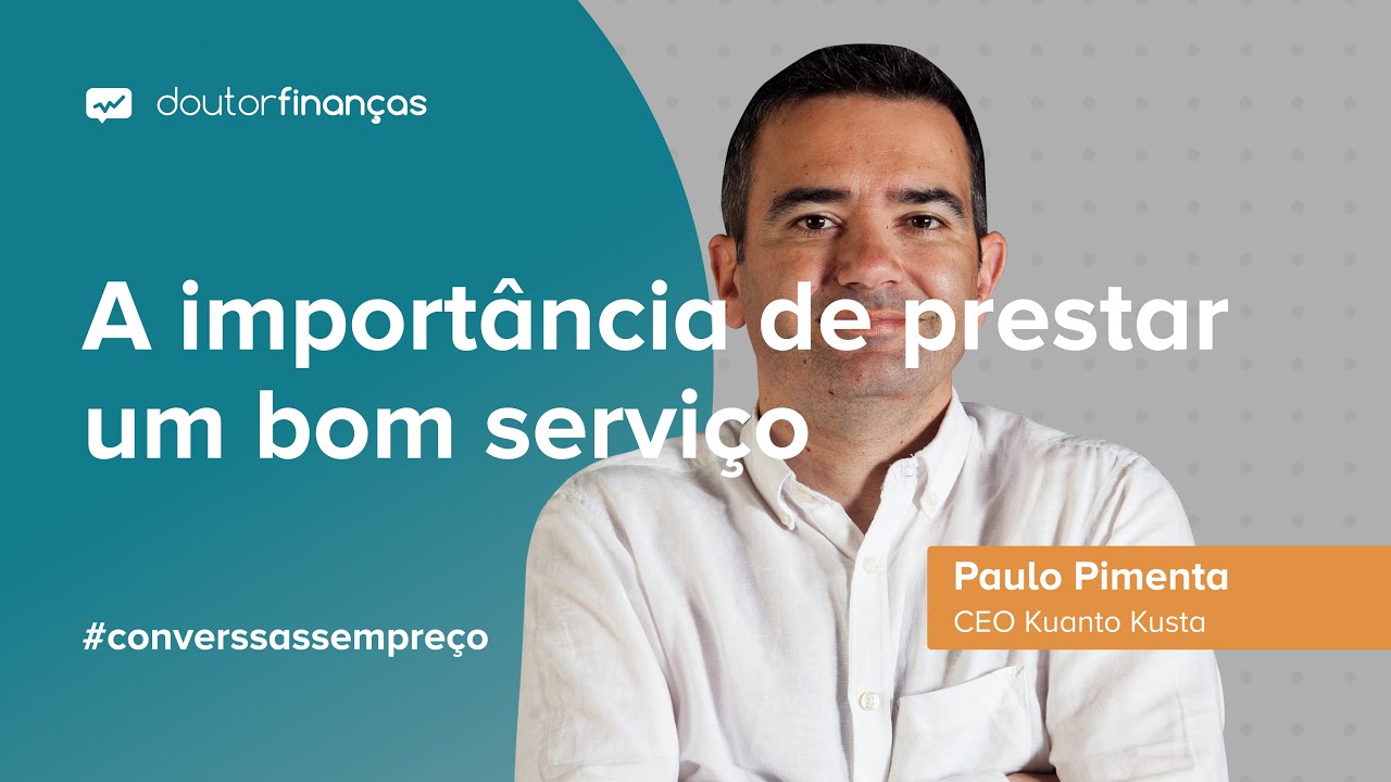 Imagem de um smartphone a transmitir o Conversas sem Preço, com o convidado Paulo Pimenta, CEO do Kuanto Kusta