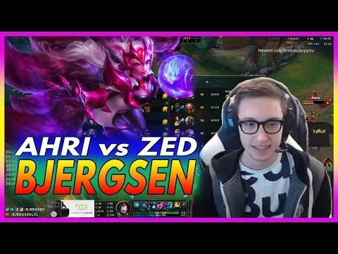 415. Bjergsen Ahri vs Zed Mid - March 6th, 2017 - Patch 7.4 Season 7