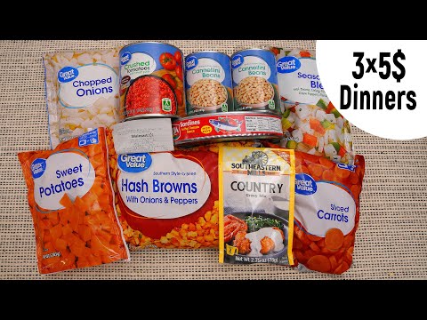 How to cook 3 delicious soups in 15 minutes! Budget Dinner Ideas for $5!
