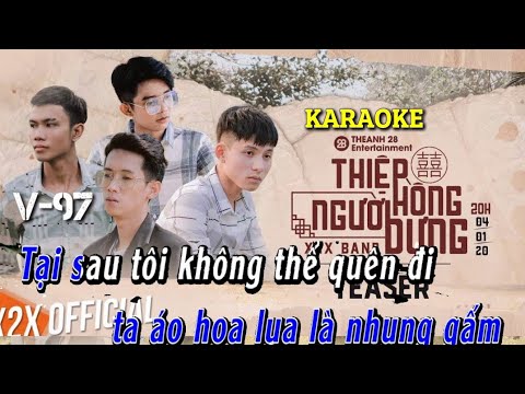 Karaoke Thiệp Hồng Người Dưng -X2X (beat Chuẩn)