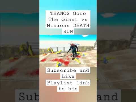 THANOS Goro The Giant vs Minions DEATH RUN - Animal Revolt Battle Simulator #deathrun #arbs #shorts