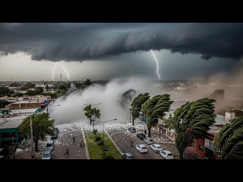 Massive Superstorm Hits La Pampa: Hail, Dust Storms & Destruction in Toay, Ceballos, Realicó