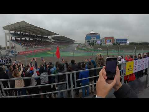 F1 Turkish GP start & Alonso spin