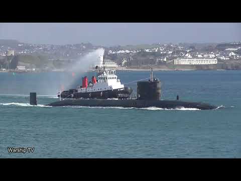 HMS TRENCHANT S91 PAYS OFF AND ENTERS DEVONPORT FOR THE LAST TIME - 25th March 2021