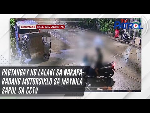 Pagtangay ng lalaki sa nakaparadang motorsiklo sa Maynila sapul sa CCTV TV Patrol