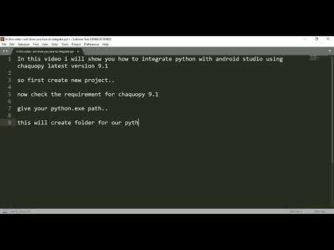 How To Integrate Python With Android Studio Using Chaquopy Latest Version 9 1 Androidstudio Python